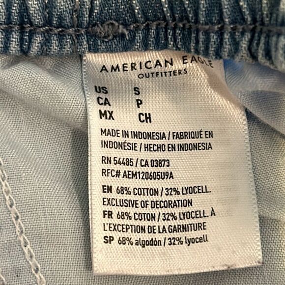 American Eagle Light Blue Denim Shorts - Picture 3 of 6